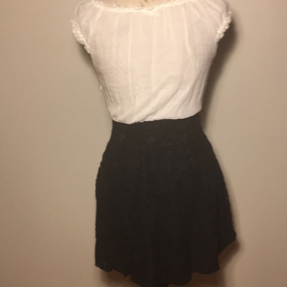 NWOT Free People white & black mini bubble dress 4 - Picture 6 of 8
